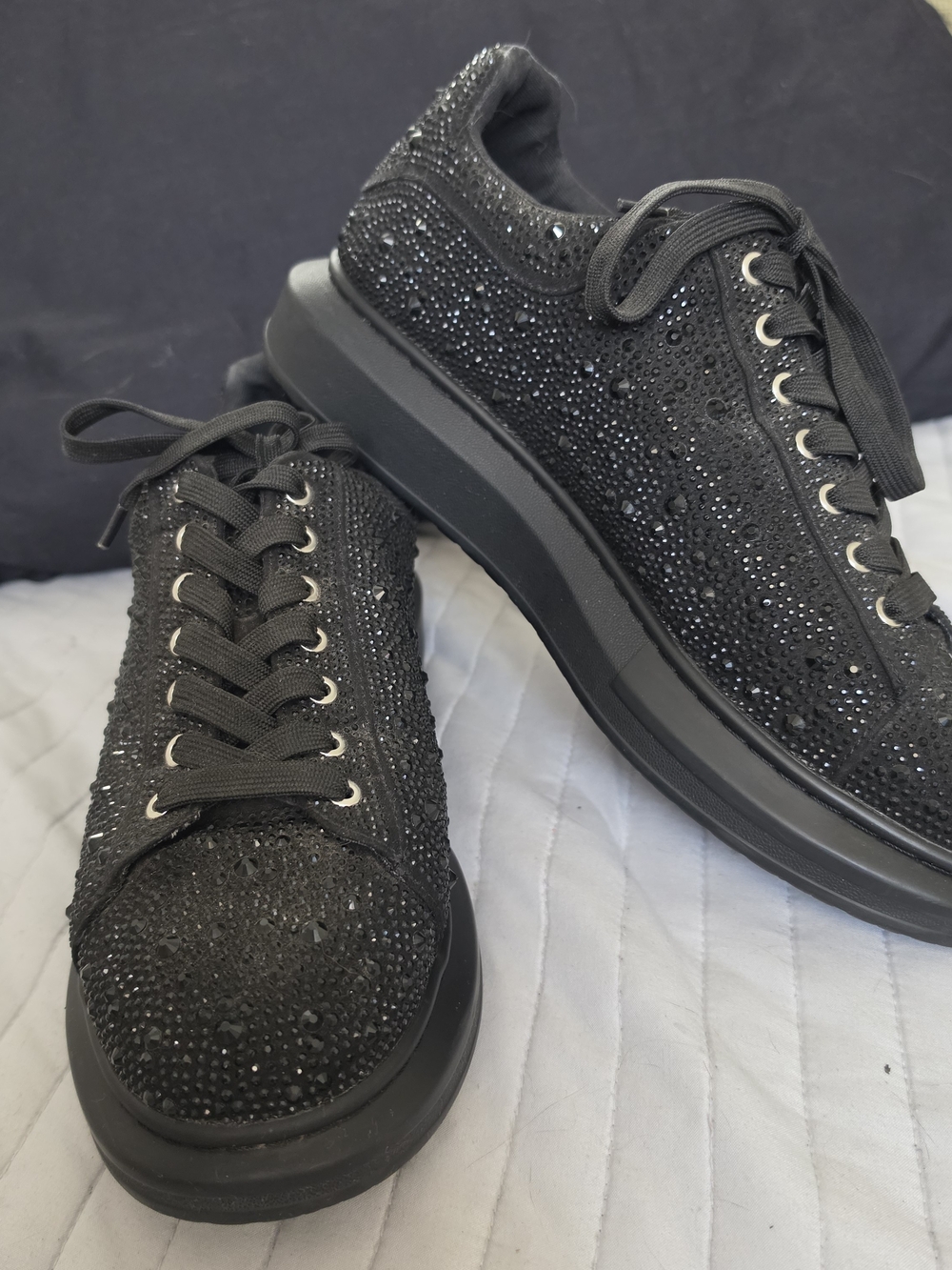 Steve Madden Men's Icebox Rhinestone Embellished Low-Top Sneakers